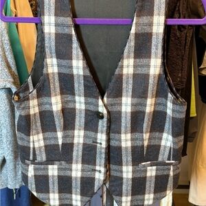 Alice + Olivia Black and Gray Vest